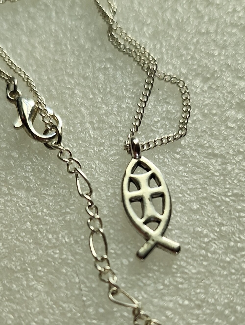 Hand Crafted Silver-tone Christian Ichthys Bracelet / Anklet